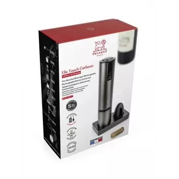 Abridor de garrafas Peugeot Saveurs Elis Touch Carbone aço inoxidável