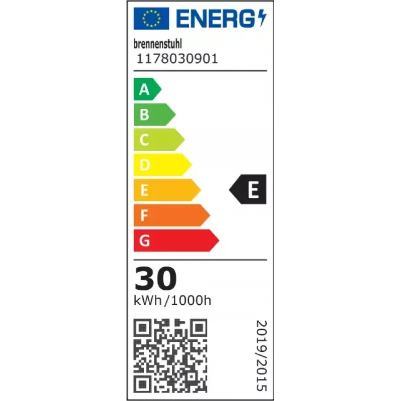 Holofote Brennenstuhl 1178030901 30W LED cinzento IP44