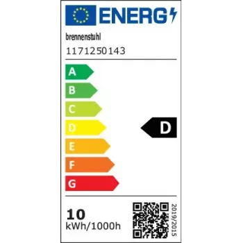 Holofote Brennenstuhl 1171250143 preto 10 W LED IP65 metal
