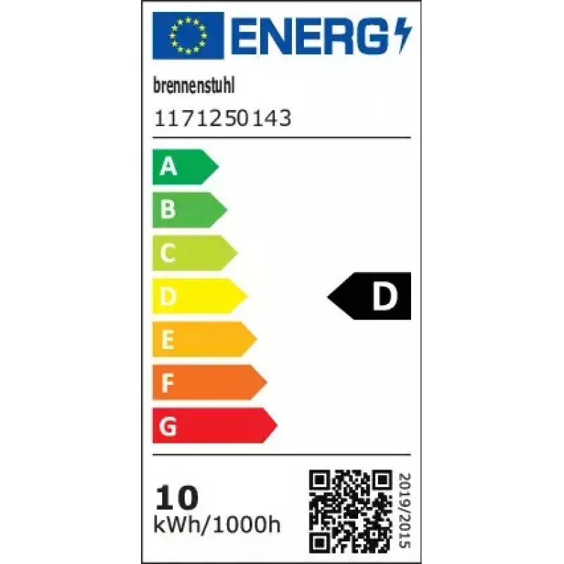 Holofote Brennenstuhl 1171250143 preto 10 W LED IP65 metal