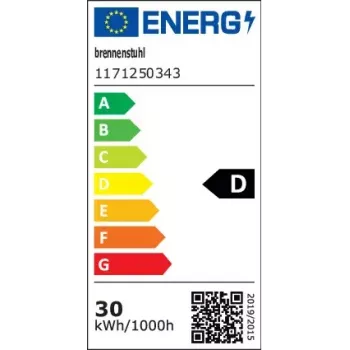 Holofote Brennenstuhl 1171250343 preto 30W LED IP20 metal