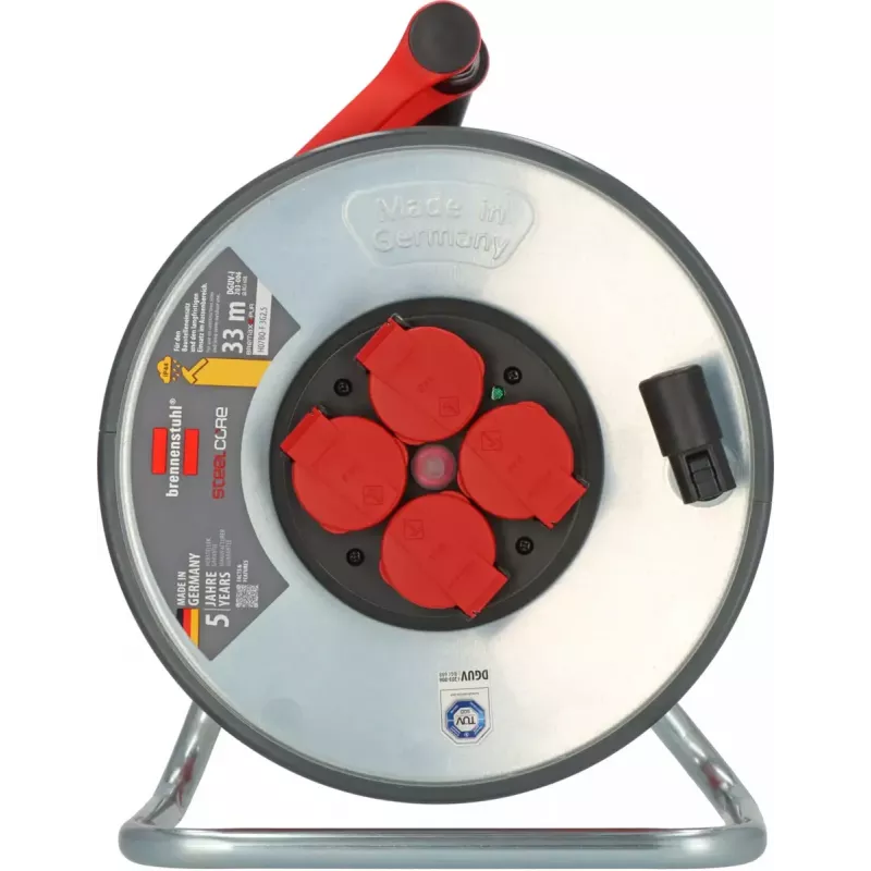 Extensão múltipla Brennenstuhl SC 3210 4 tomadas AC 3000 W preto vermelho prateado