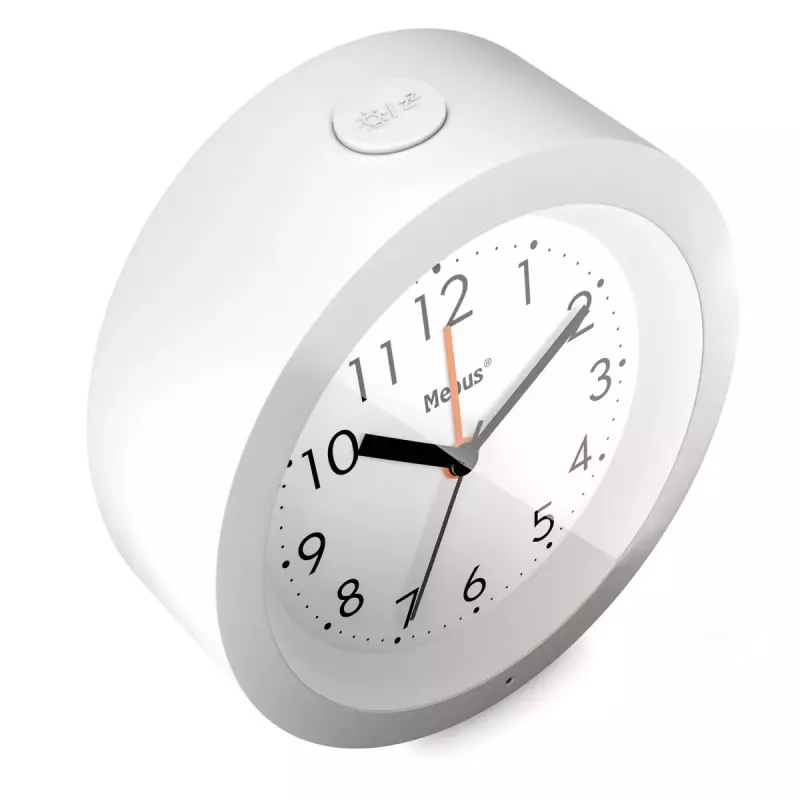 Despertador de quartzo Mebus 25629 branco