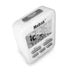 Despertador digital Mebus 25800 branco retangular com retroiluminação azul