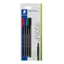 Caneta de feltro fina Staedtler 334-S BK4 Ultra Fine preto azul verde vermelho 4 unid.