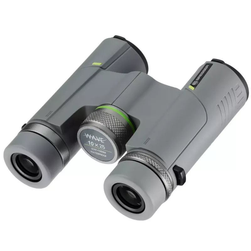 Binóculos Bresser Optics Wave 10x25 BaK-4 cinzento ampliação 10x