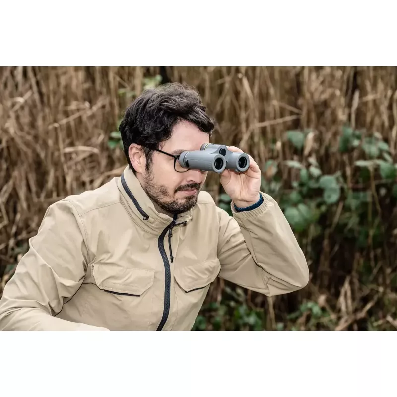 Binóculos Bresser Optics Wave 10x25 BaK-4 cinzento ampliação 10x