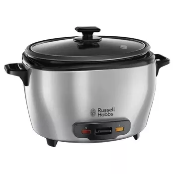 Panela de arroz Russell Hobbs Maxicook 5L 1000W preto aço inoxidável