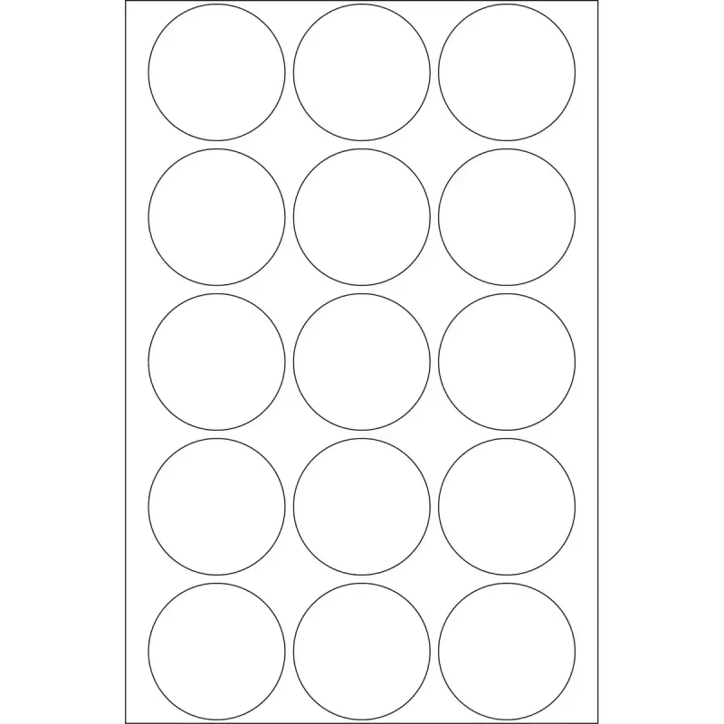 Etiquetas autocolantes HERMA Ø 32 mm redondas transparentes aderência extraforte película mate 240 unid.