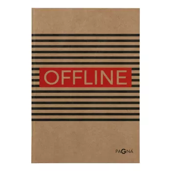 PAGNA 26071-15 caderno A4, quadriculado, 80 folhas / 160 páginas, castanho