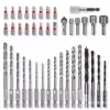 Conjunto de brocas Einhell-KWB 40 peças, 25 mm de comprimento, em caixa de armazenamento