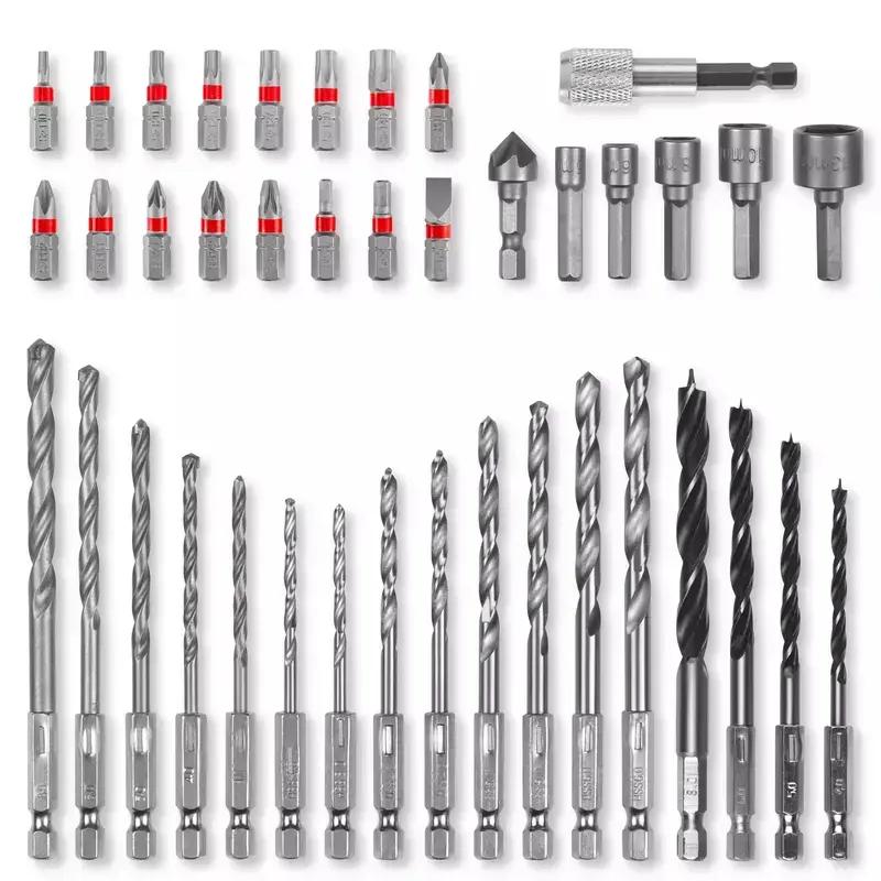 Conjunto de brocas Einhell-KWB 40 peças, 25 mm de comprimento, em caixa de armazenamento