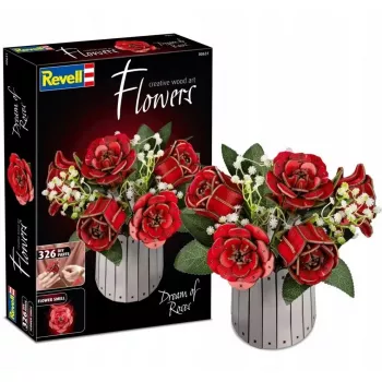 Conjunto de madeira criativa REVELL Creative Wood Art Flowers — Dream of Roses conjunto de modelo