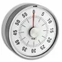 Temporizador de cozinha analógico TFA-Dostmann 38.1028.02 Puck, branco/prateado
