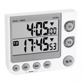 Temporizador de cozinha digital TFA-Dostmann 38.2025 branco 5999 min