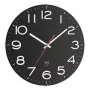 Relógio de parede analógico com rádio TFA-Dostmann 310 mm preto