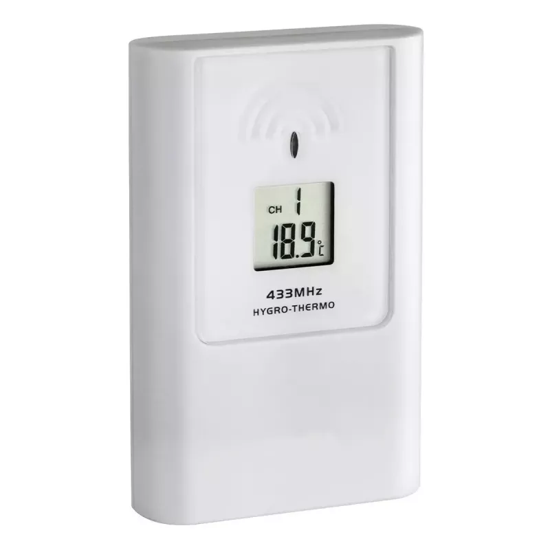 Estação meteorológica interior/exterior tfa dostmann Casa White LCD a pilhas — sem fios 0,433 GHz, AA 1,5 V, 141×100×48 mm