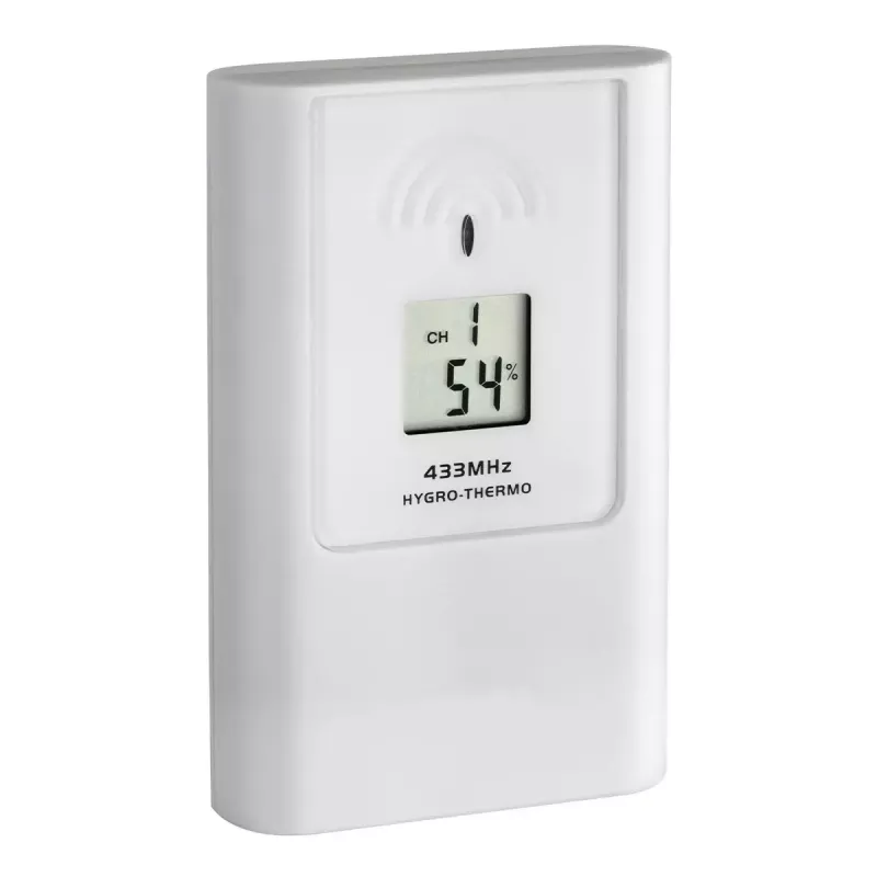 Estação meteorológica interior/exterior tfa dostmann Casa White LCD a pilhas — sem fios 0,433 GHz, AA 1,5 V, 141×100×48 mm