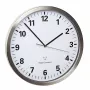Relógio de quartzo de parede/mesa TFA 60.3523.02 — redondo prateado/branco, 305 mm, AA 1,5 V