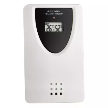 Estação meteorológica TFA Dostmann Sky Black LCD a pilhas termo-higrómetro sem fios (interior/exterior, 0,433 GHz, AAA)