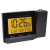 Despertador radiocontrolado digital TFA-Dostmann 60.5016.01 preto intervalo de temperatura -10 a 50 °C