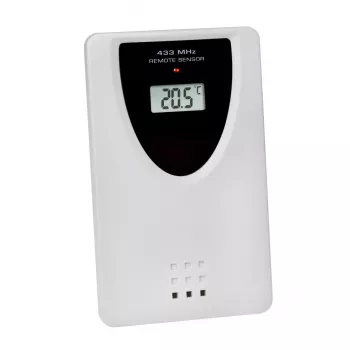Despertador digital TFA-Dostmann 60.4518.08 madeira LCD 433 MHz
