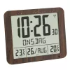 Despertador digital TFA-Dostmann 60.4518.08 madeira LCD 433 MHz