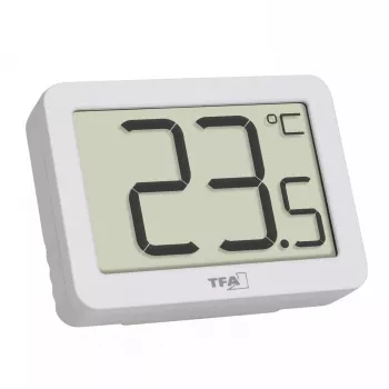 Termómetro ambiente eletrónico TFA-Dostmann 30.1065.02 interior branco °C
