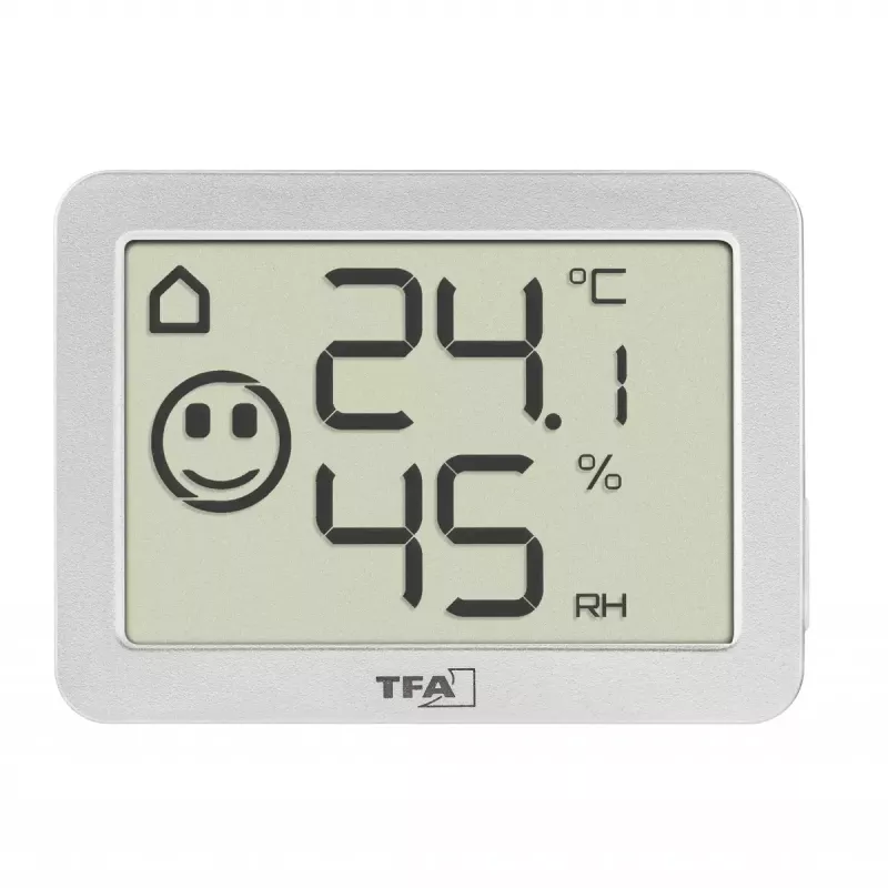 Sensor de temperatura e humidade interior TFA-Dostmann 30.5055.02 autónomo sem fios