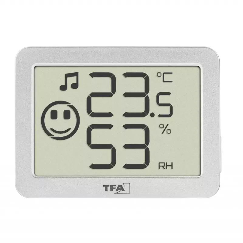 Sensor de temperatura e humidade interior TFA-Dostmann 30.5055.02 autónomo sem fios