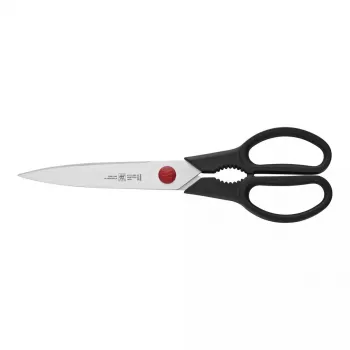 Tesoura de cozinha ZWILLING TWIN L 230 mm, lâminas de aço inoxidável, cabo preto, utilização universal
