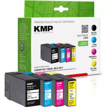 Cartucho KMP C99V multipack BK/C/M/Y compatível com Canon PGI-1500 XL