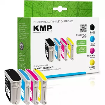 Cartucho KMP HP n.º 940XL Multip. 1400-2200S H71V preto