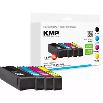 Cartuchos KMP HP 970/971XL Multipack preto