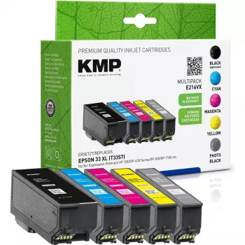 KMP Epson T3357 Multipack 400-650S E216VX recondicionado preto