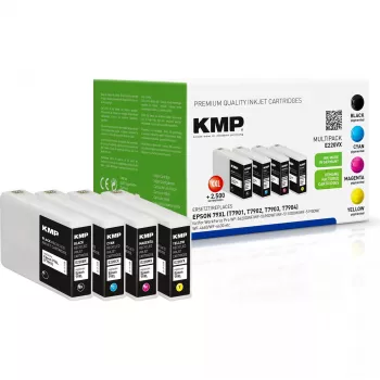 Conjunto de cartuchos KMP Epson T7901-T7904 Multip. 2700-3000 pág. E220YX recondicionado