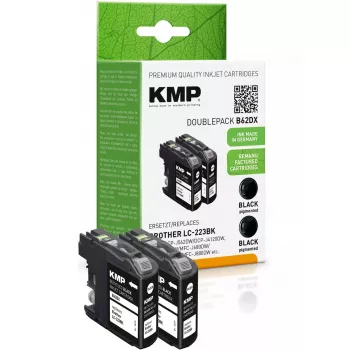 Cartucho KMP Brother LC-223BK preto duplo 2x550S