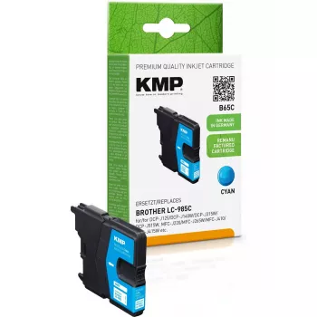 Cartucho KMP Brother LC-985C 260 pág. ciano recondicionado