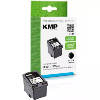 Cartucho KMP HP CC653AE N.º 901 preto