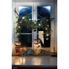 Candeeiro de mesa Krinner LUMIX Deco Glass Basic LED transparente bambu vidro