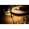 Candeeiro de mesa Krinner LUMIX Deco Glass Basic LED transparente bambu vidro