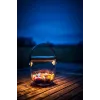 Candeeiro de mesa Krinner LUMIX Deco Glass Basic LED transparente bambu vidro