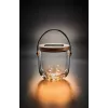 Candeeiro de mesa Krinner LUMIX Deco Glass Basic LED transparente bambu vidro