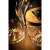 Candeeiro de mesa Krinner LUMIX Deco Glass Basic LED transparente bambu vidro