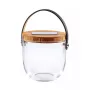 Candeeiro de mesa Krinner LUMIX Deco Glass Basic LED transparente bambu vidro