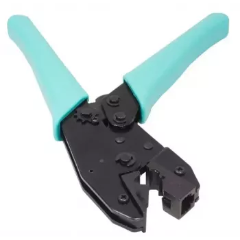 Alicate de cravar para cabos Alcasa GC-N0096 preto azul