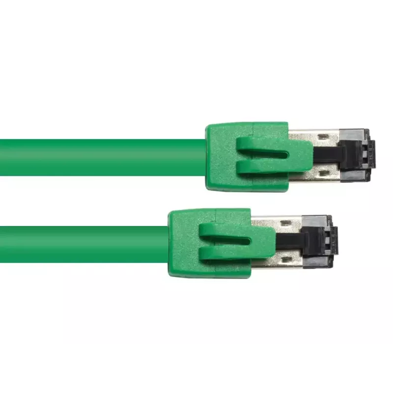 Cabo de rede Alcasa 8080-100G verde 10 m Cat8.1 S/FTP
