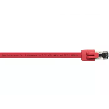 Cabo de rede Alcasa 8080-150R vermelho 15 m Cat8.1 S/FTP