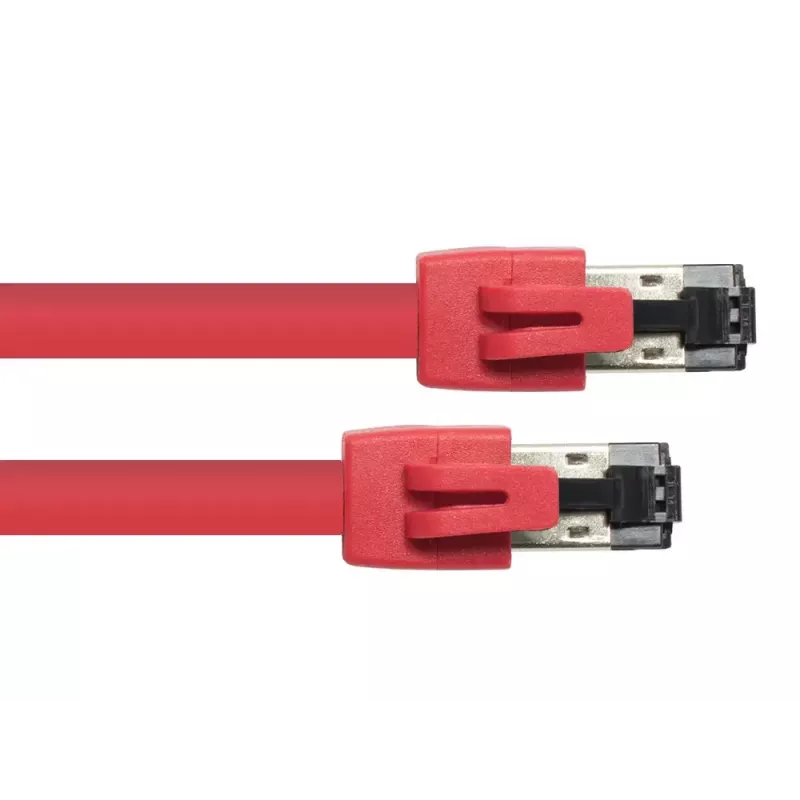 Cabo de rede Alcasa 8080-150R vermelho 15 m Cat8.1 S/FTP