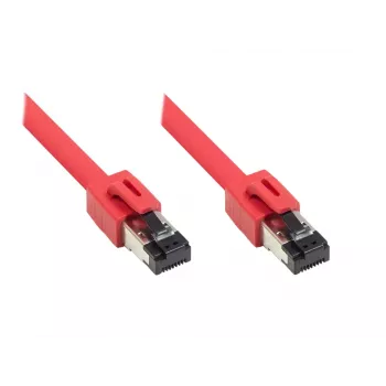 Cabo de rede Alcasa 8080-150R vermelho 15 m Cat8.1 S/FTP